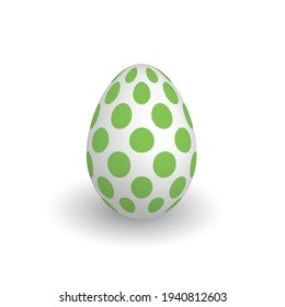 Colorful 3D realistic Easter egg
