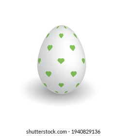 Colorful 3D realistic Easter egg