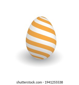 Colorful 3D realistic Easter egg
