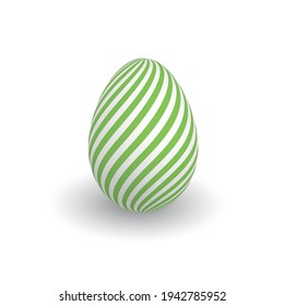 Colorful 3D realistic Easter egg