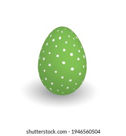 Colorful 3D realistic Easter egg