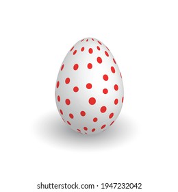 Colorful 3D realistic Easter egg