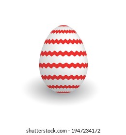 Colorful 3D realistic Easter egg