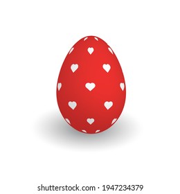 Colorful 3D realistic Easter egg