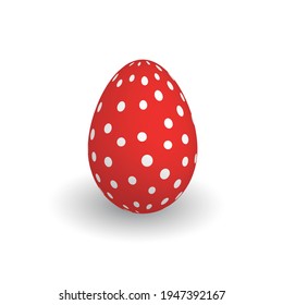 Colorful 3D realistic Easter egg