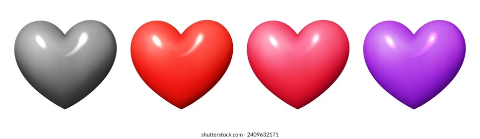 3 Love Hearts - Vectorjunky - Free Vectors, Icons, Logos and More