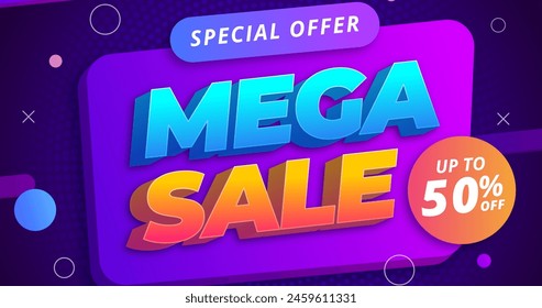 Diseño colorido del Vector del fondo de las ventas 3d en eps 10