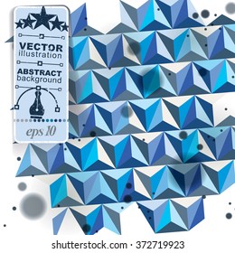 Colorful 3d spatial lattice covering, complicated op art background with geometric shapes. Science and technology theme. Abstract network, lace backdrop.