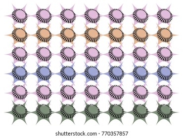 Colorful 3d stars pattern