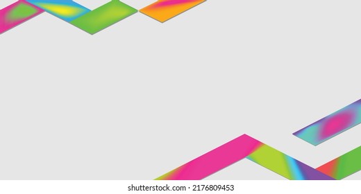 Fondo del vector de perspectiva de bandas 3D coloridas