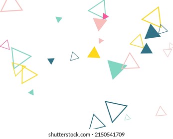 colorful 3D triangle background isolated on white silver background. Vector. Eps 10 Abstract colorful and creative triangle background, vector illustration