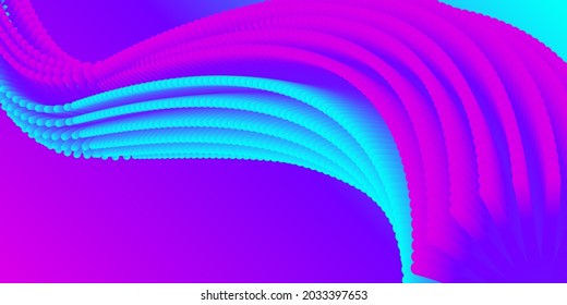 colorful 3d wave design.for wallpaper