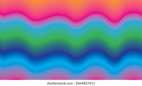  Colorful 3D wave-style background with gradient effects, perfect for posters, web banners, and digital art.