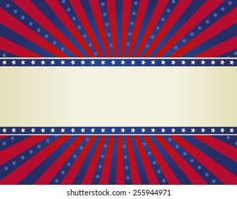 Colorful 4th of  july background / frame design with stars and stripes