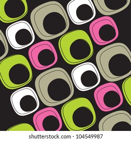 colorful 60's pattern background