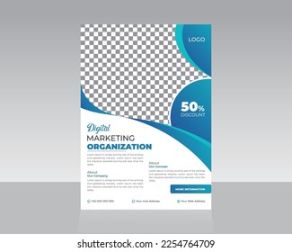 Colorful A4 Size Business Marketing Flyer, Brochure Design, Cover Modern Layout, Annual Report, Proposal, Poster Template for Multipurpose