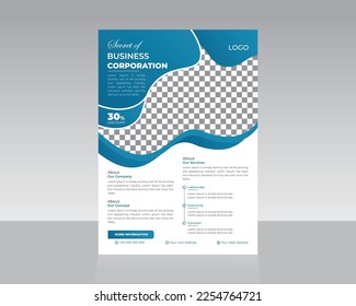 Colorful A4 Size Business Marketing Flyer, Brochure Design, Cover Modern Layout, Annual Report, Proposal, Poster Template for Multipurpose