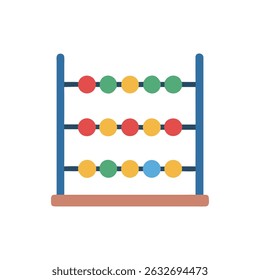Colorful abacus for educational counting and learning skills