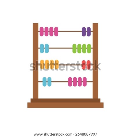 Colorful Abacus Icon for Counting