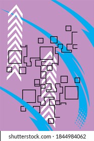 Colorful abctract background. Dynamic shapes composition. Eps10 vector.