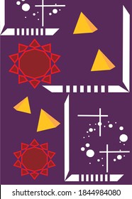 Colorful abctract background. Dynamic shapes composition. Eps10 vector.