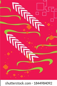 Colorful abctract background. Dynamic shapes composition. Eps10 vector.