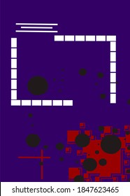 Colorful abctract background. Dynamic shapes composition. Eps10 vector.