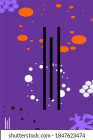 Fondo de absentismo colorido. Composición dinámica de formas. Vector Eps10.
