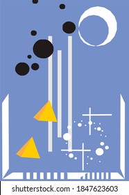 Colorful abctract background. Dynamic shapes composition. Eps10 vector.