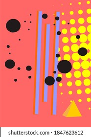 Colorful abctract background. Dynamic shapes composition. Eps10 vector.