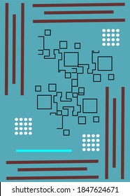 Fondo de absentismo colorido. Composición dinámica de formas. Vector Eps10.