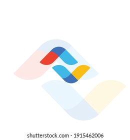 Colorful Abstrack Birds Logo Template