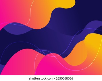 Ilustración de fondo de degradado de abstracción colorida
