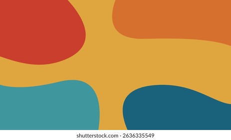 Colorful Abstrack Vintage shape Background Design Template