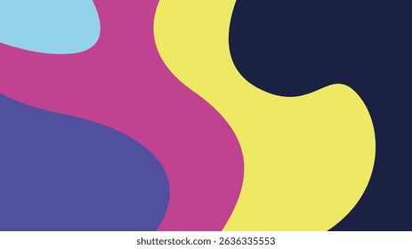 Colorful Abstrack Vintage shape Background Design Template