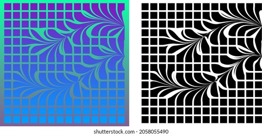 Patrones abstractos coloridos con cuadrados
