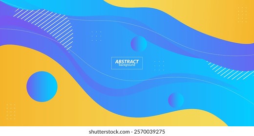 Colorful abstract 3D background with blue wave design for banner cover, book flyer and other element graphic design. Vector Eps10