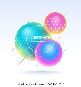 Colorful Abstract 3D Balls Backgrounds