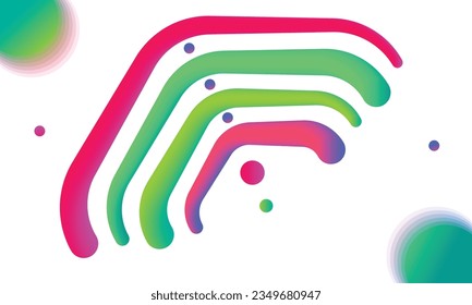 Colorful abstract 3d liquid Background fluid With Blend Tool light ball futuristic
