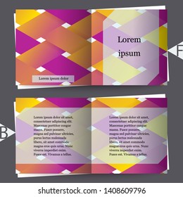 Colorful abstract 3d stripe background. Brochure template. Eps10 Vector illustration