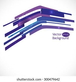 Colorful abstract 3d vector background.  Bright colorful background with stripe and lines. 