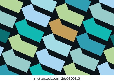 Colorful Abstract arrow background design. Geometric Arrow Shapes Arrangement for Decorative Use