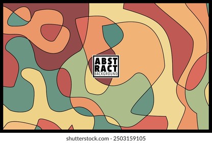 Colorful abstract art background. a combination of wave motifs and geometric shapes. It can be used for presentation backgrounds, social media, wallpapers, and posters.