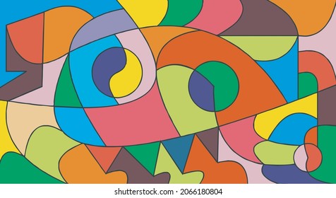 colorful abstract art suitable for background