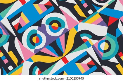 colorful abstract art for wall decoration