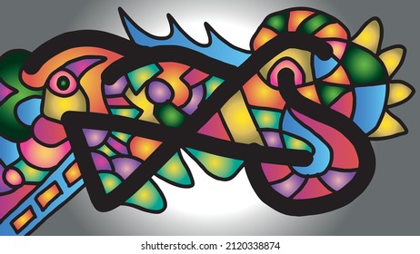 colorful abstract art for wall decoration