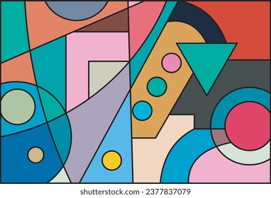 colorful abstract art for wall decoration