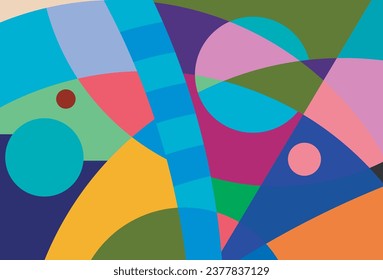 colorful abstract art for wall decoration