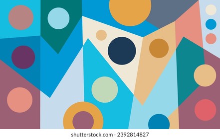 colorful abstract art for wall decoration