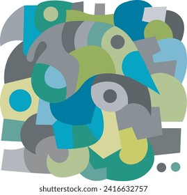 colorful abstract art for wall decoration